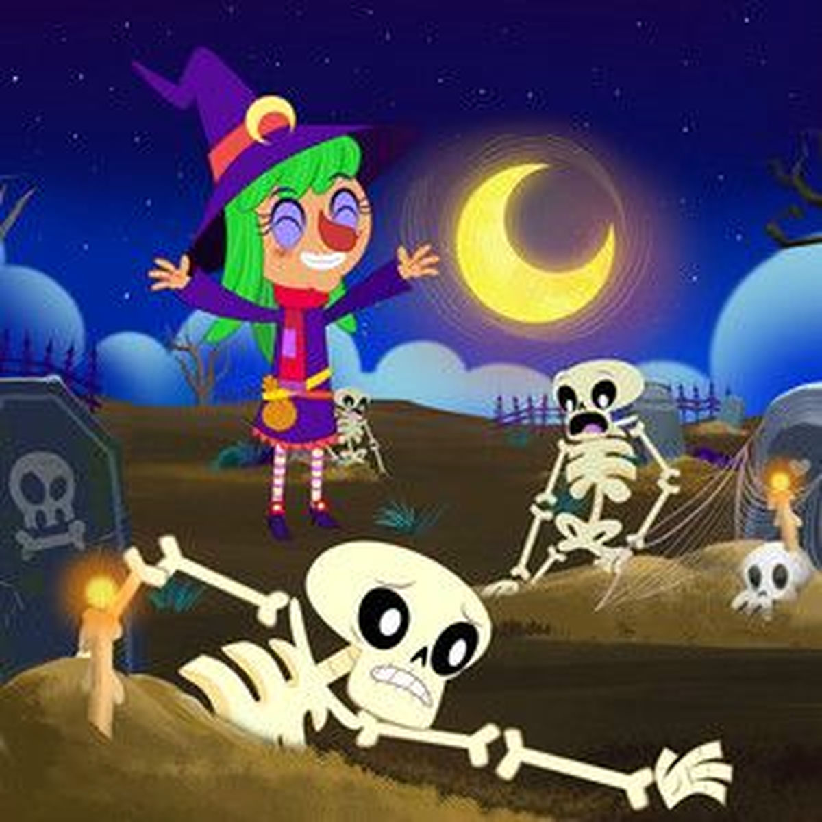 Cover of playlist Halloween musical 🎃 💀 Las calaveras salen de su tu