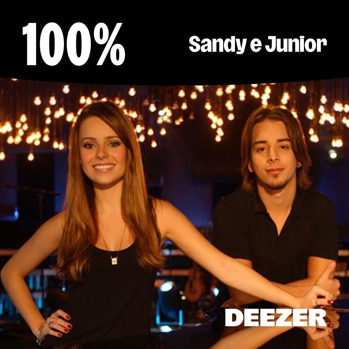 Cover of playlist 100% Sandy & Junior