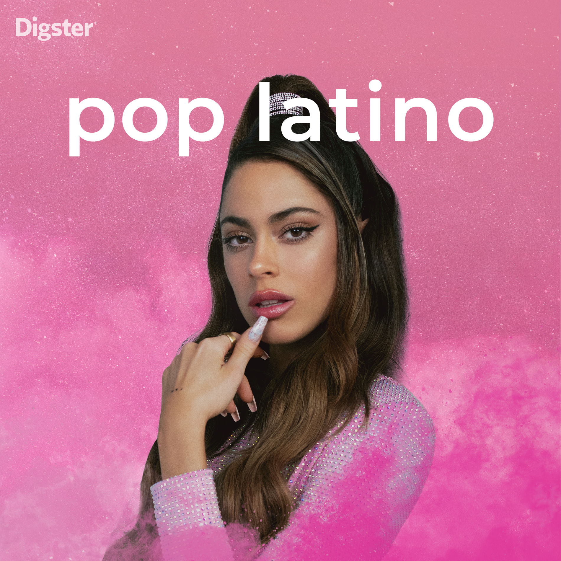 Cover of playlist Pop latino | TINI, Shakira, Becky G, Aitana...