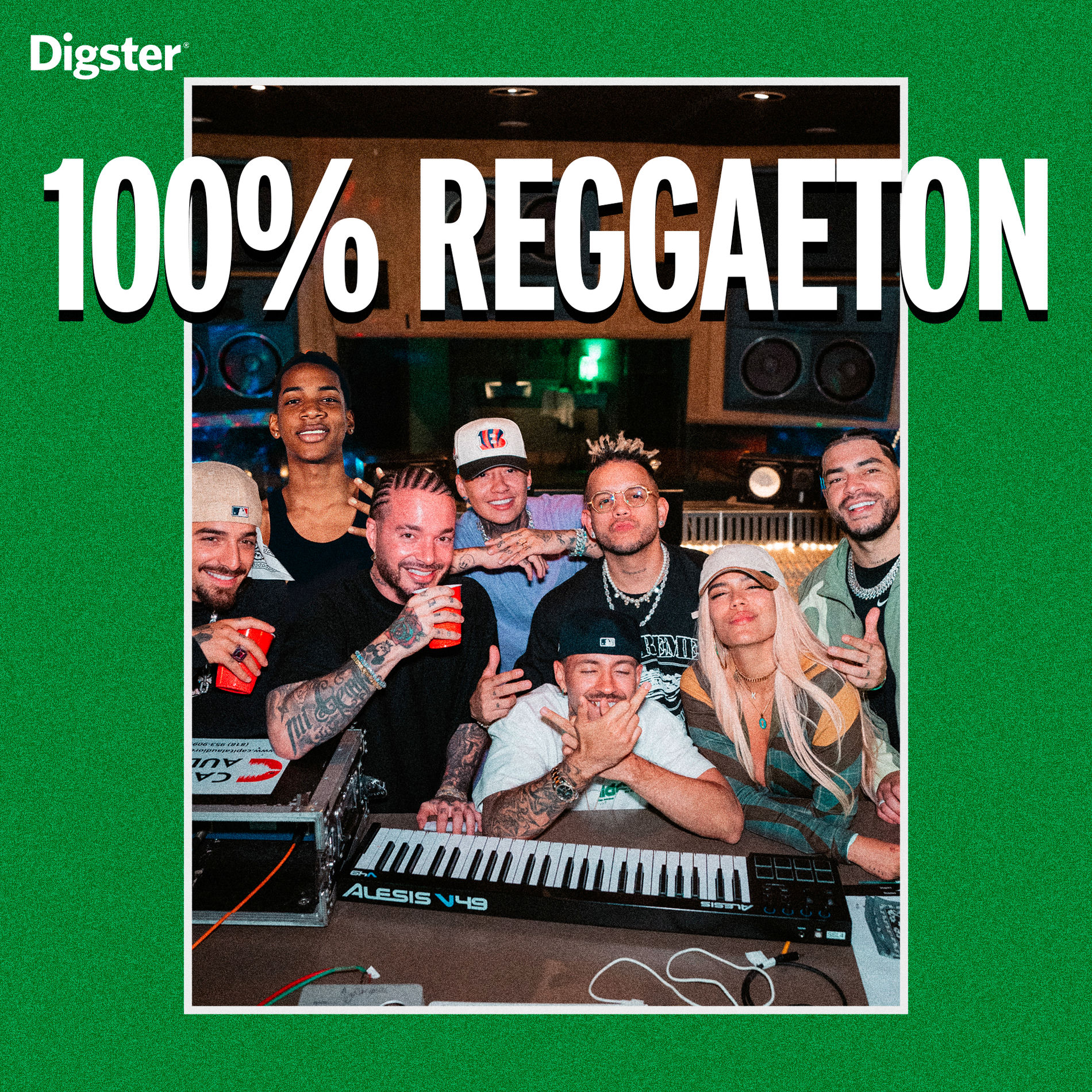 Cover of playlist 100% REGGAETON | Bad Bunny, Feid, J Balvin, Karol