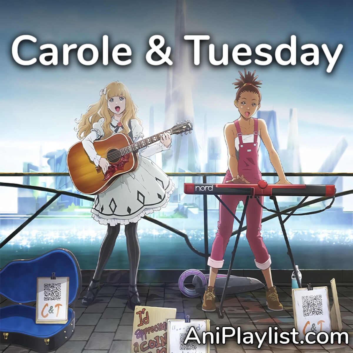 Cover of playlist Carole & Tuesday | musical references