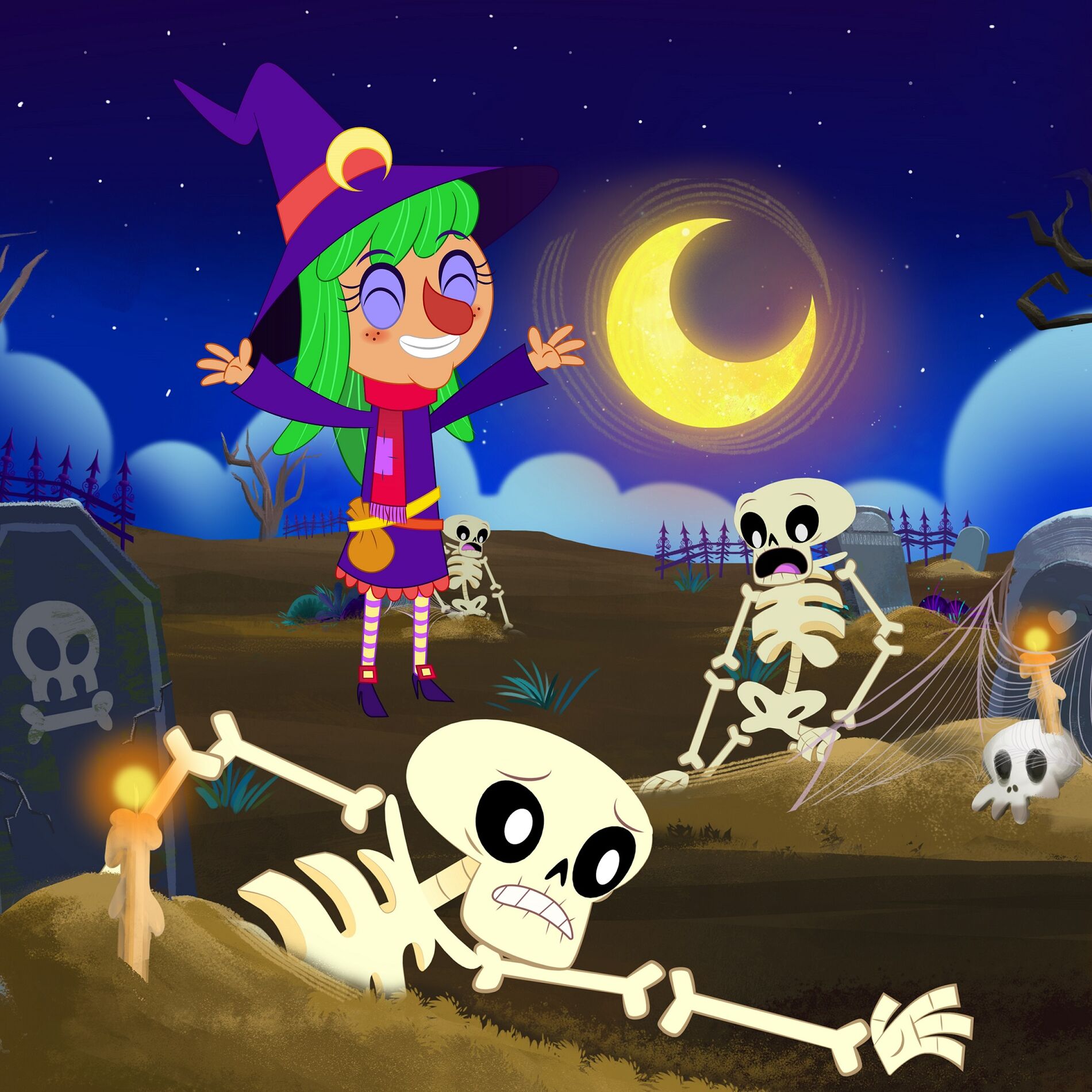Cover of playlist Halloween musical 🎃 💀 Las calaveras salen de su