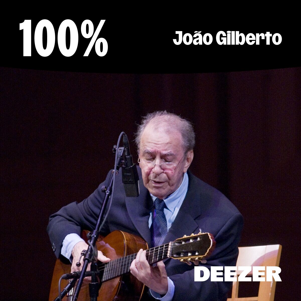Cover of playlist 100% João Gilberto