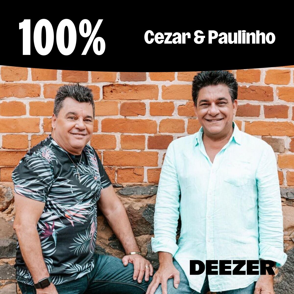 Cover of playlist 100% Cezar & Paulinho