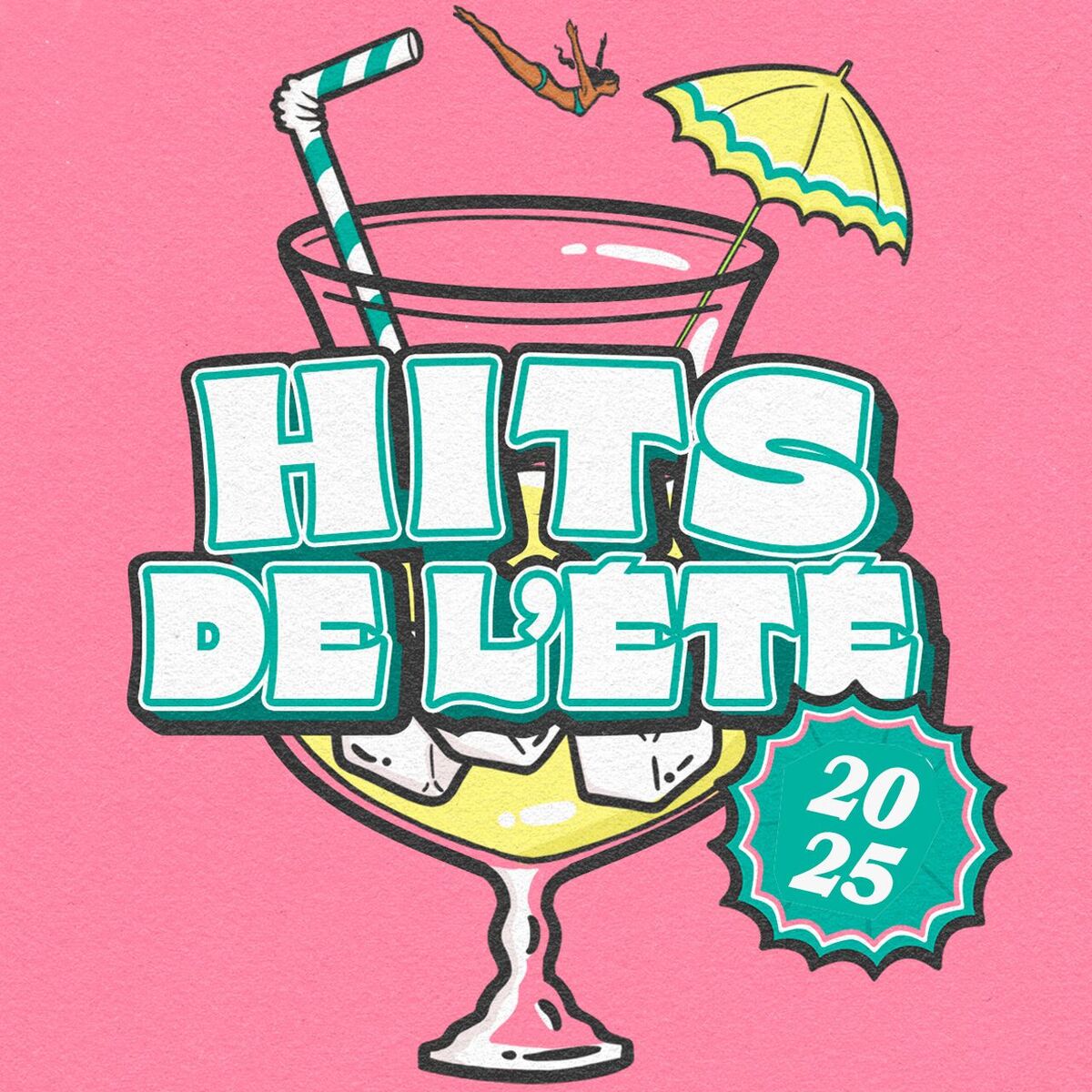 Cover of playlist summer hits  2025🌴🍹 hits de l'été