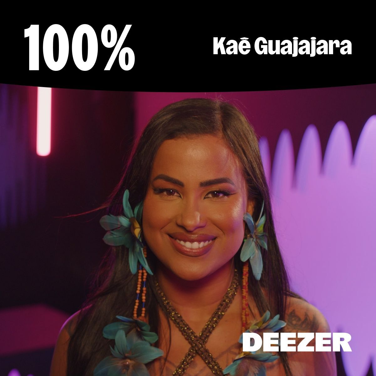 Cover of playlist 100% Kaê Guajajara