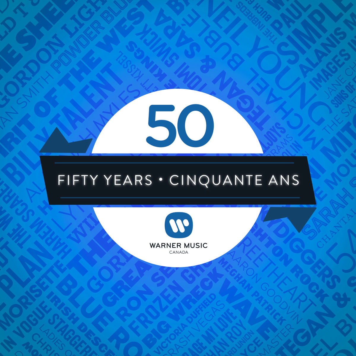 Cover of playlist Warner Music Canada 50th
