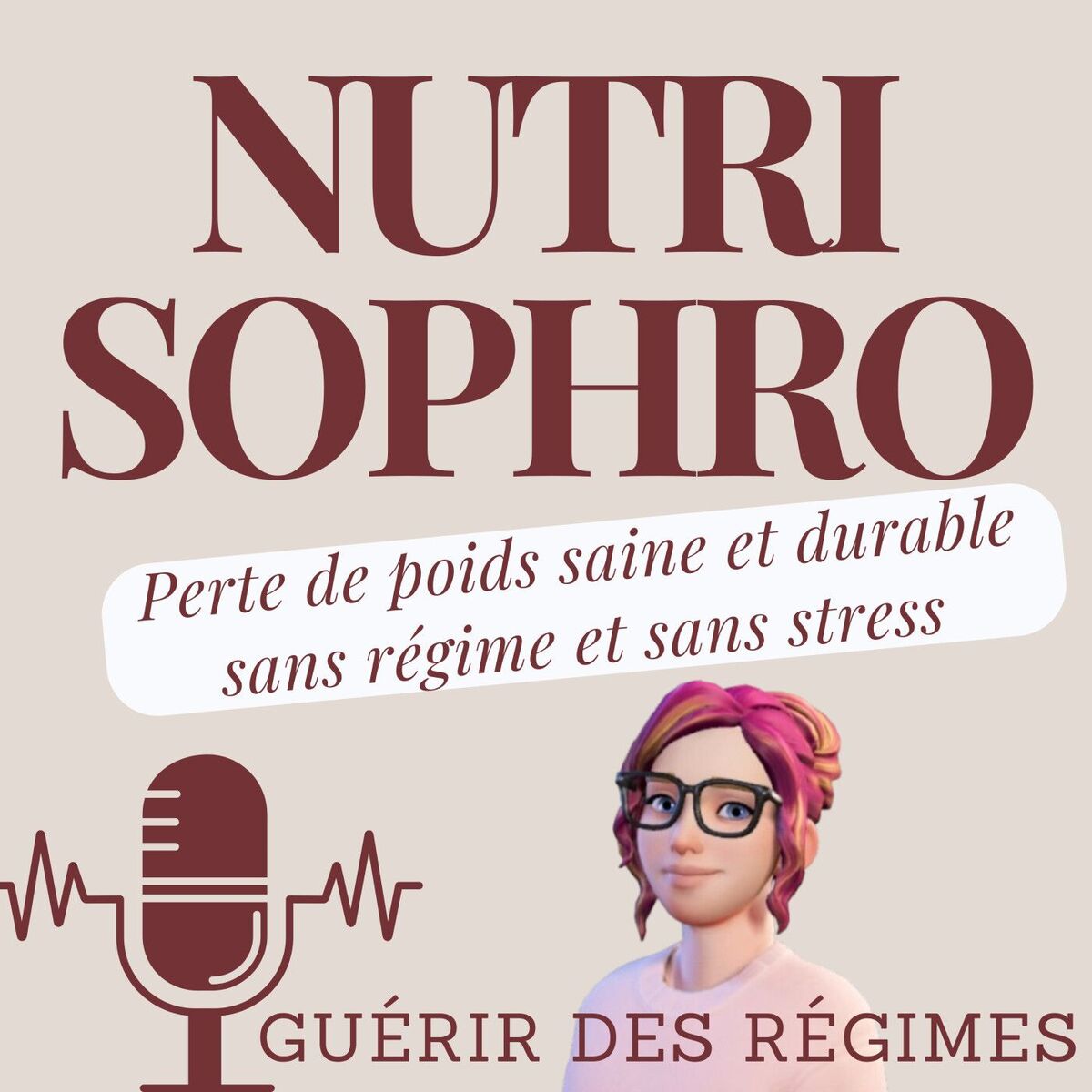 Show cover of Nutri Sophro - Perte de poids saine et durable sans régime et sans stress - Guérir des régimes