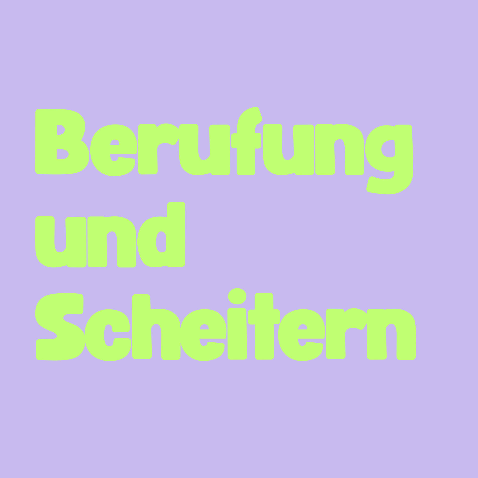 Show cover of Berufung und Scheitern