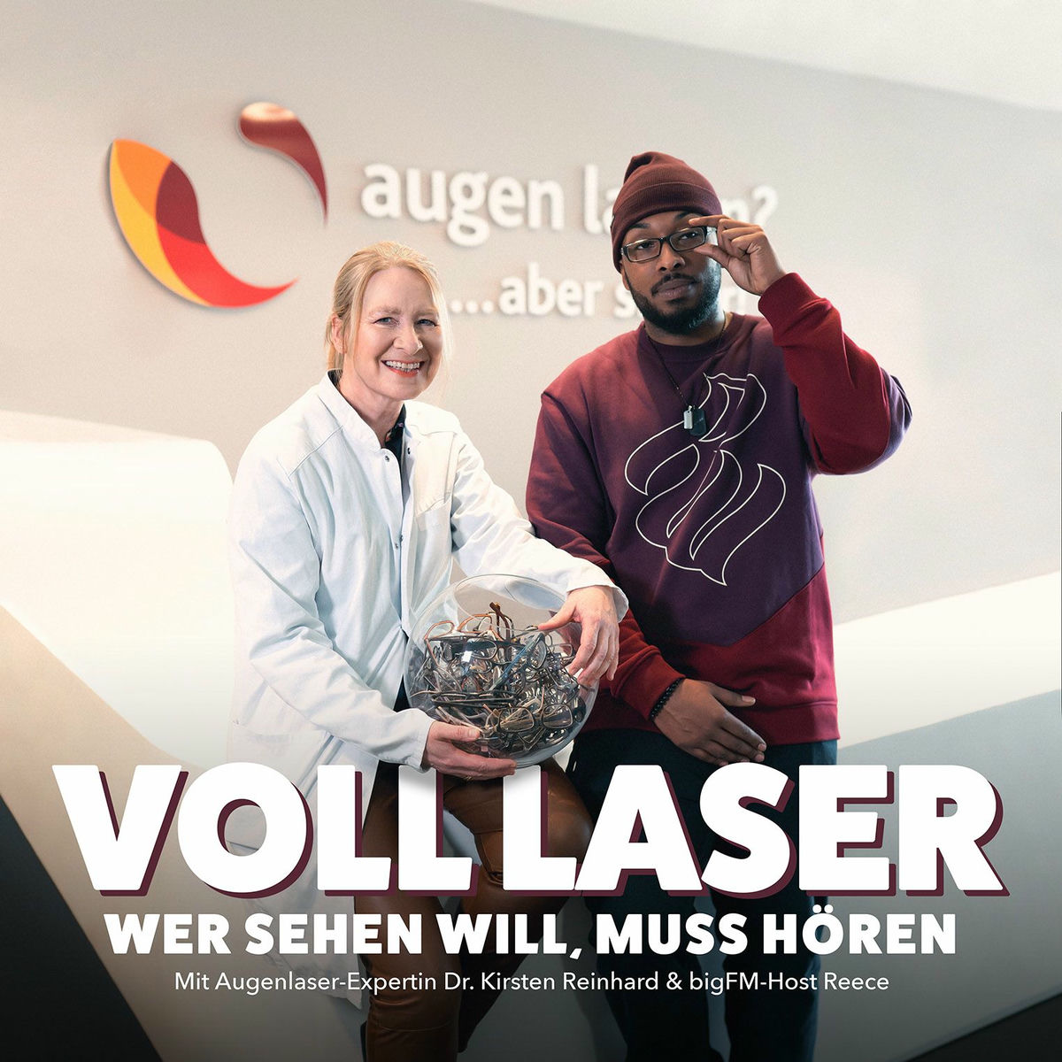 Show cover of VOLL LASER - Wer sehen will, muss hören: mit Augenlaserexpertin Dr. Kirsten Reinhard