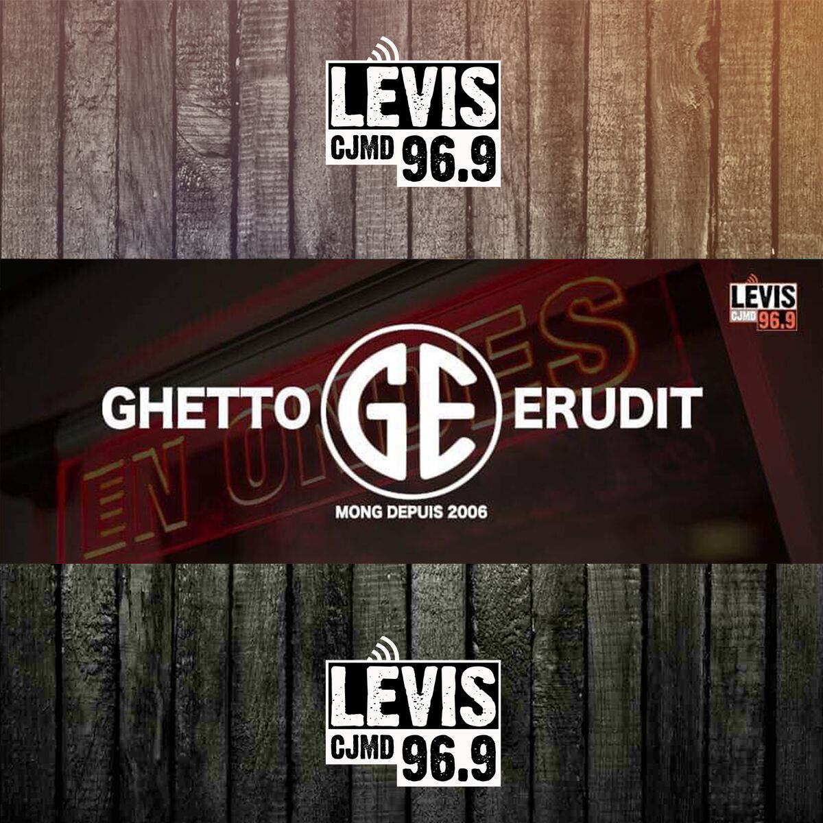 Show cover of GHETTO ERUDIT | CJMD 96,9 FM LÉVIS | L'ALTERNATIVE RADIOPHONIQUE