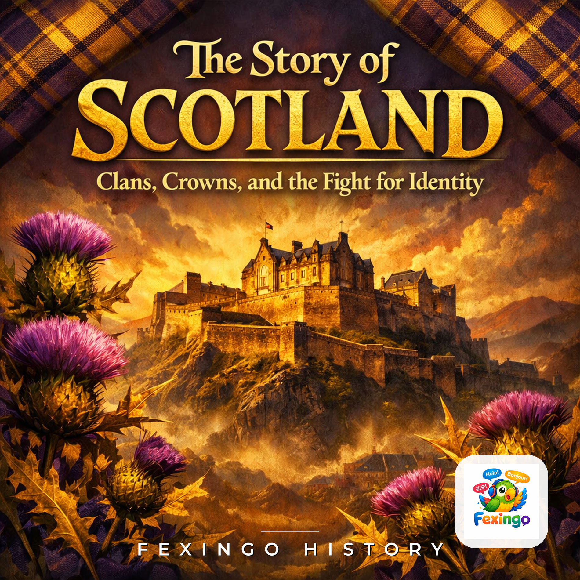 Show cover of The Story of Scotland: Clans, Crowns, and the Fight for Identity — Fexingo History
