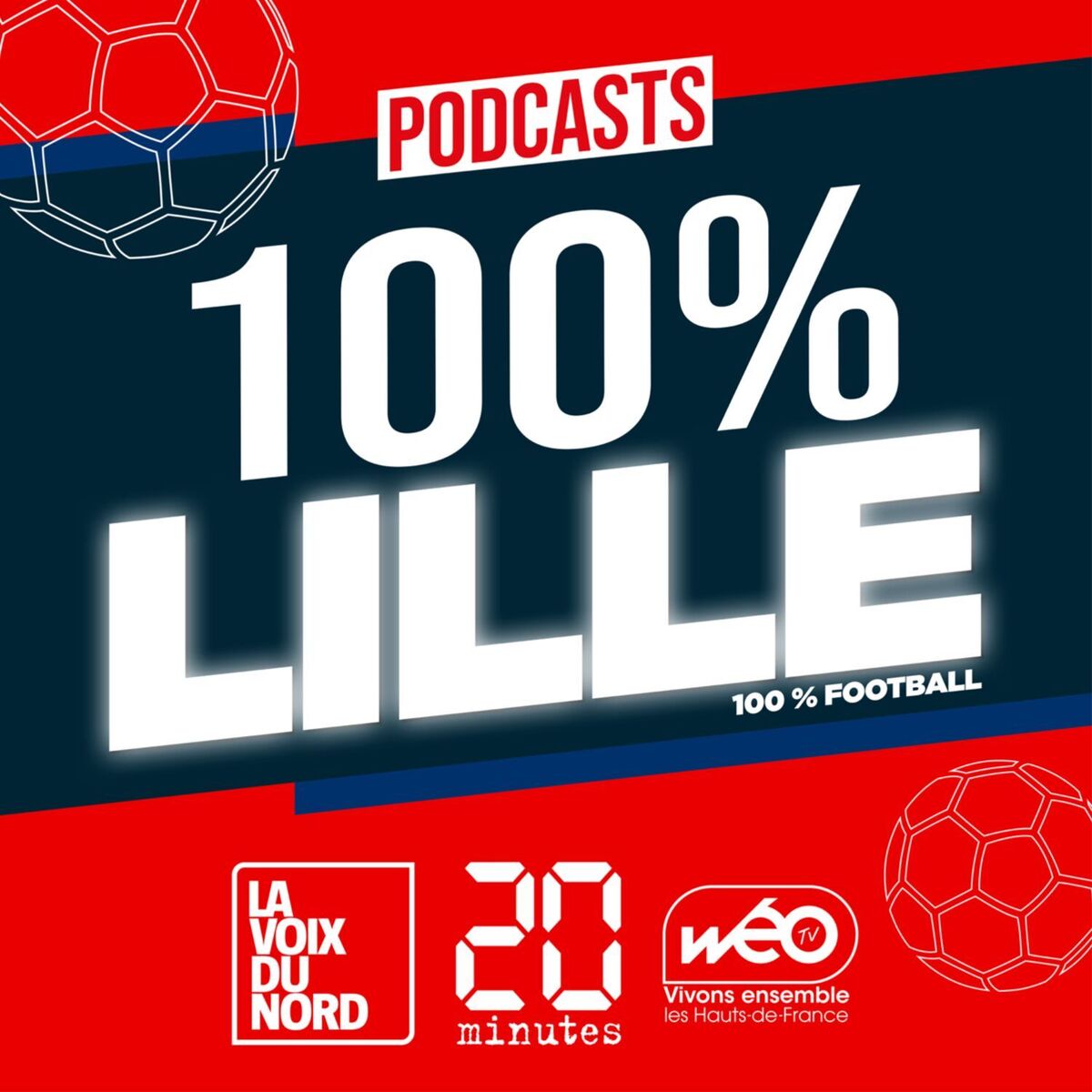 Show cover of 100% Lille, le podcast football 100% LOSC