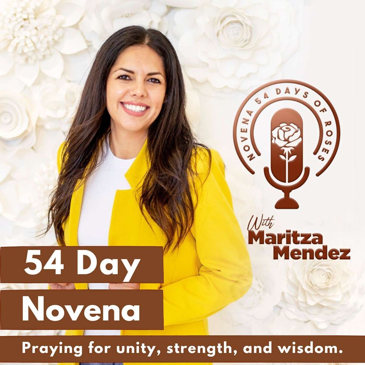Show cover of “54 Days of Roses”- Catholic Rosary Novena