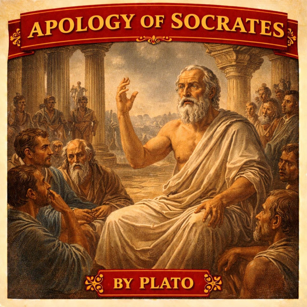 Show cover of Apology of Socrates - Plato - Full Audiobook