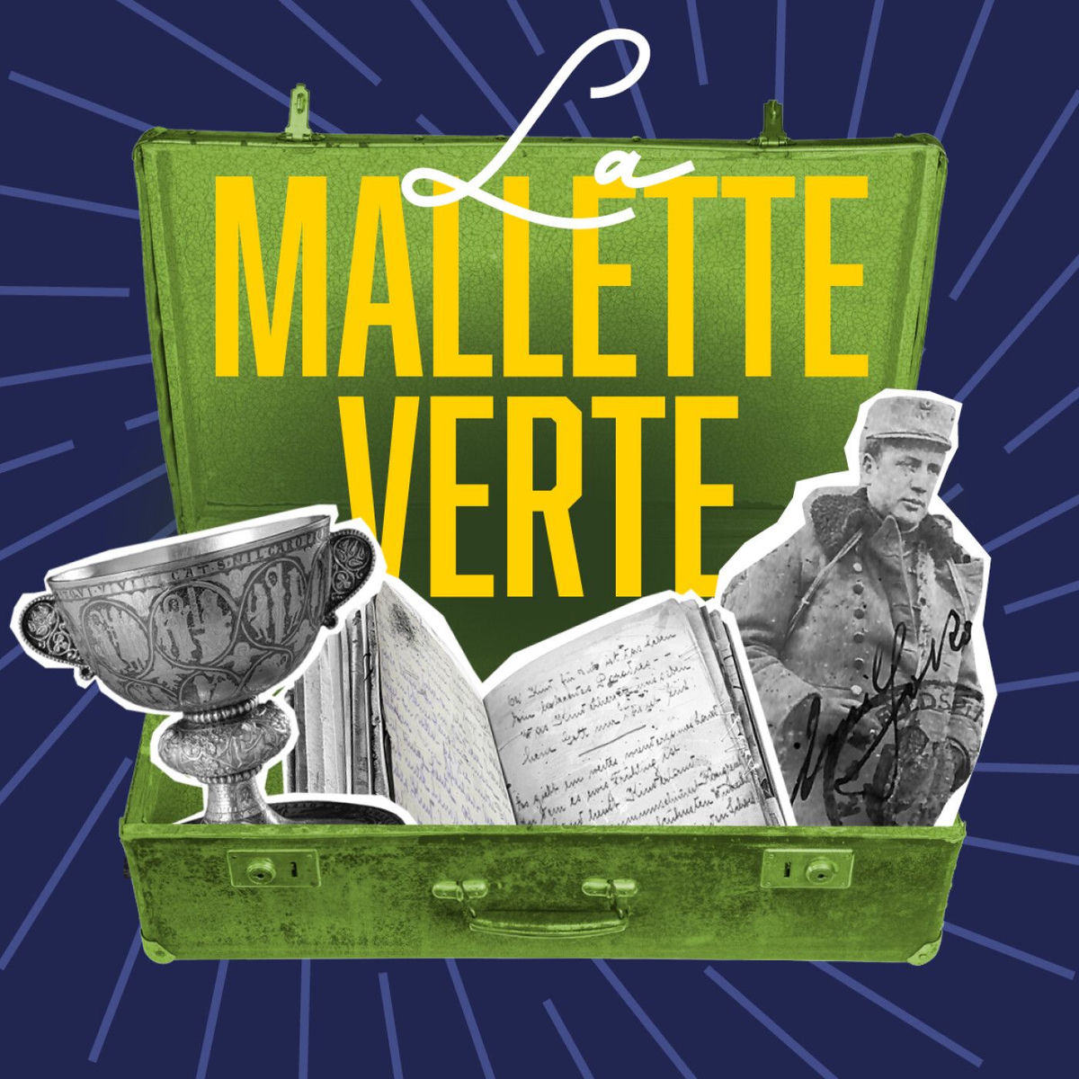Show cover of La Mallette verte: enquête familiale au cœur de l’Histoire