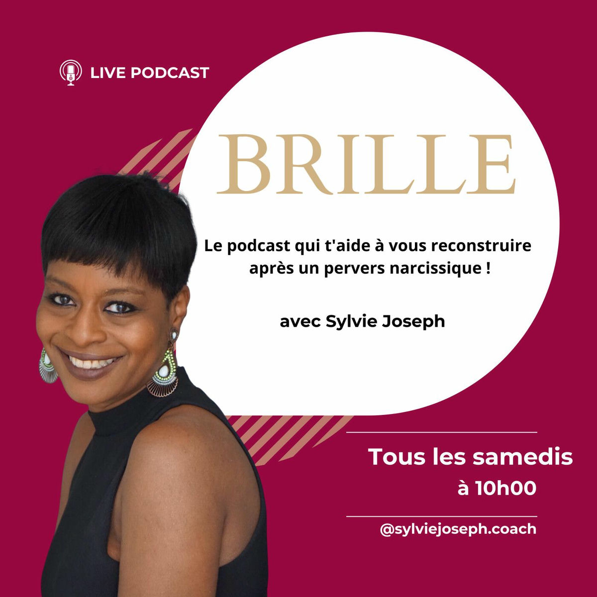 Show cover of BRILLE : L'antidote pour se reconstruire en puissance après un pervers narcissique !