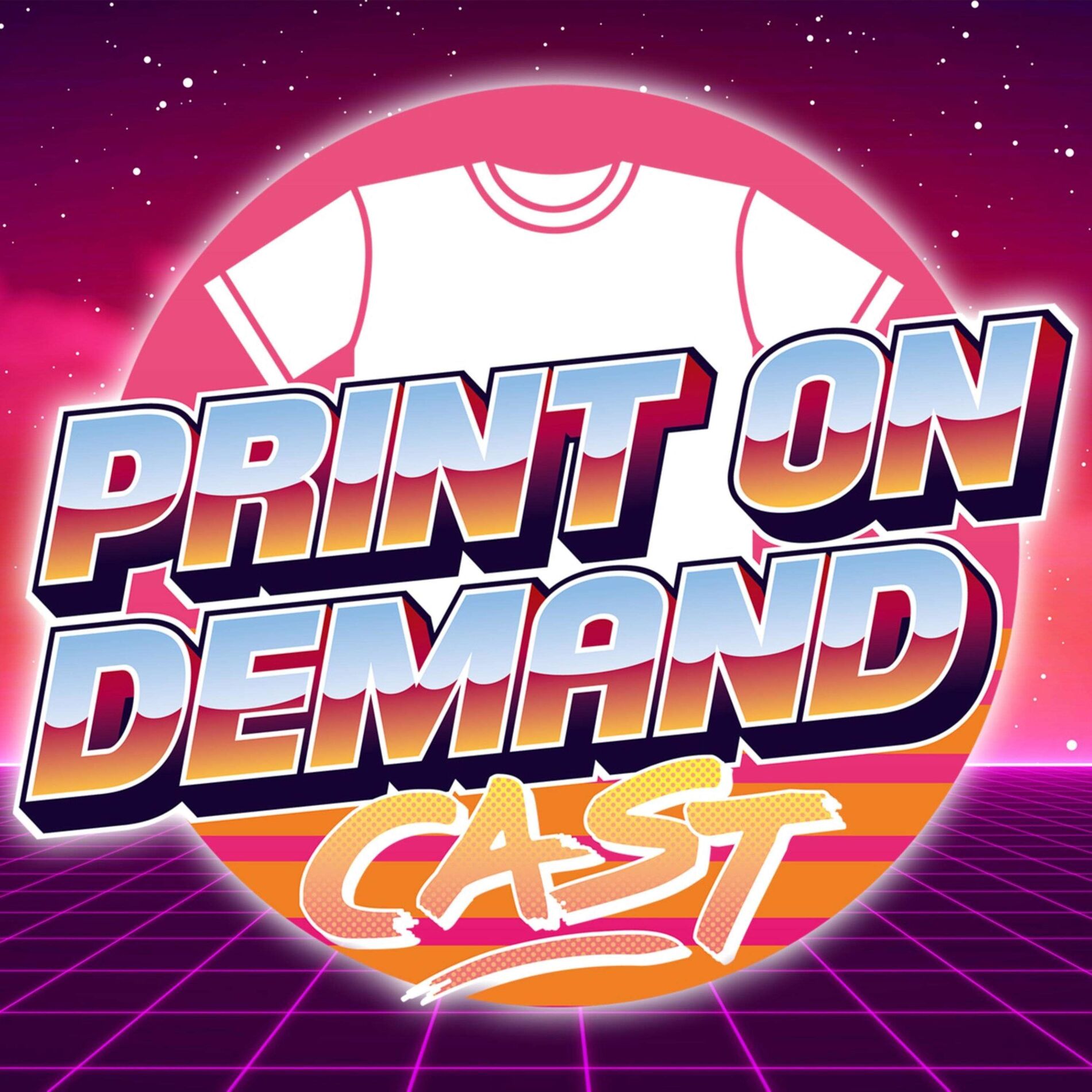 Show cover of Print On Demand Cast: Print On Demand Tips and eCommerce Strategies for Selling POD on Etsy, Amazon, and More!