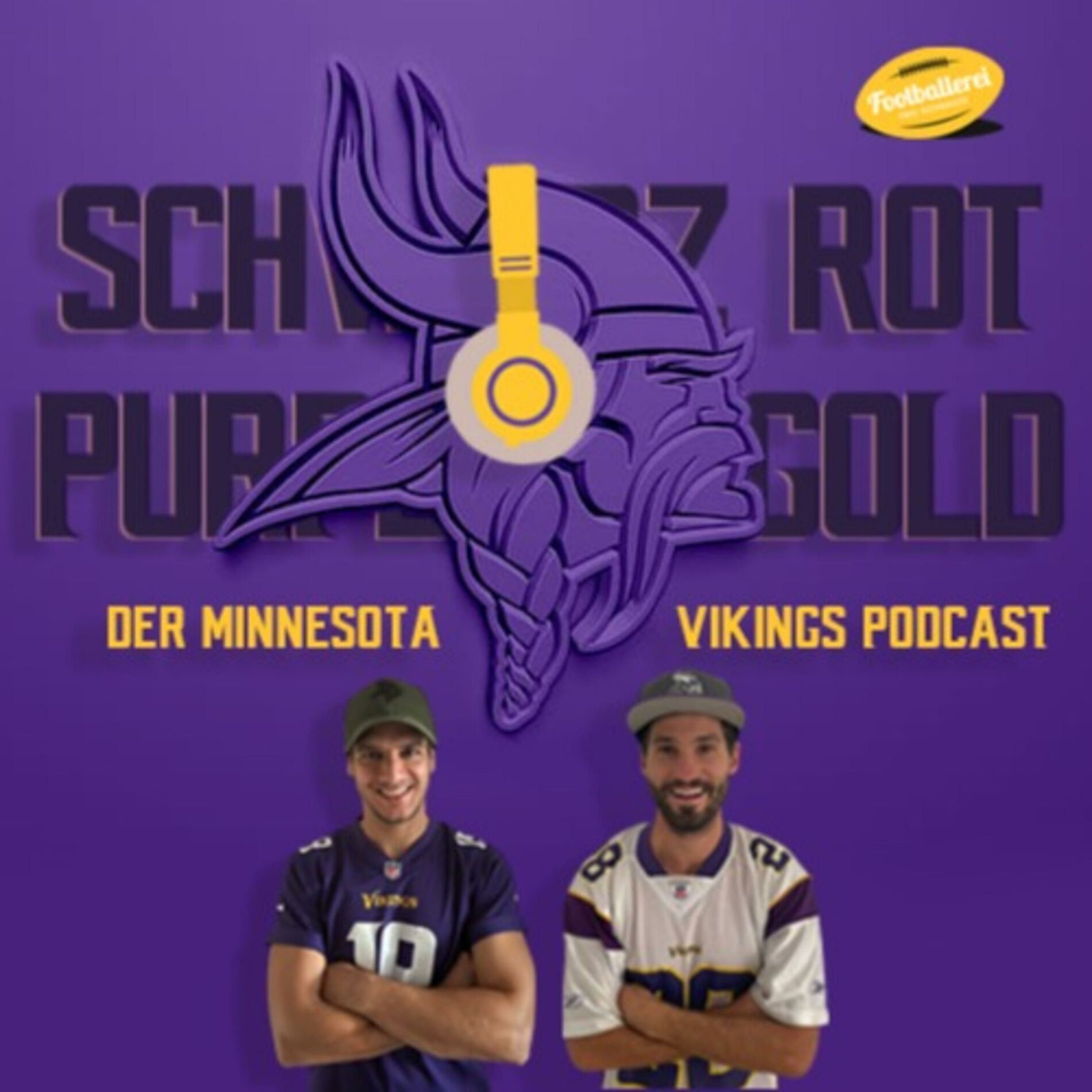 Show cover of Schwarz, Rot, Purple, Gold - Der Minnesota Vikings Podcast