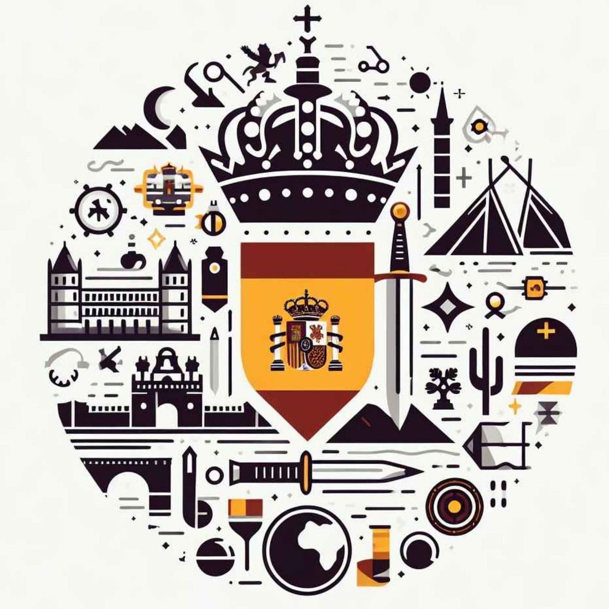 Show cover of Cuestiones de Historia de España de Segundo de Bachillerato