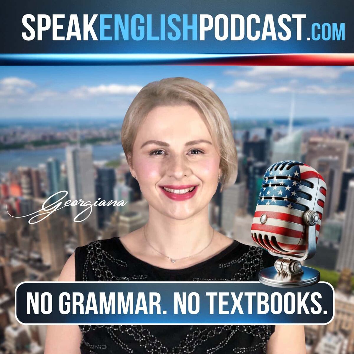 Show cover of Speak English Now through mini-stories with teacher Georgiana