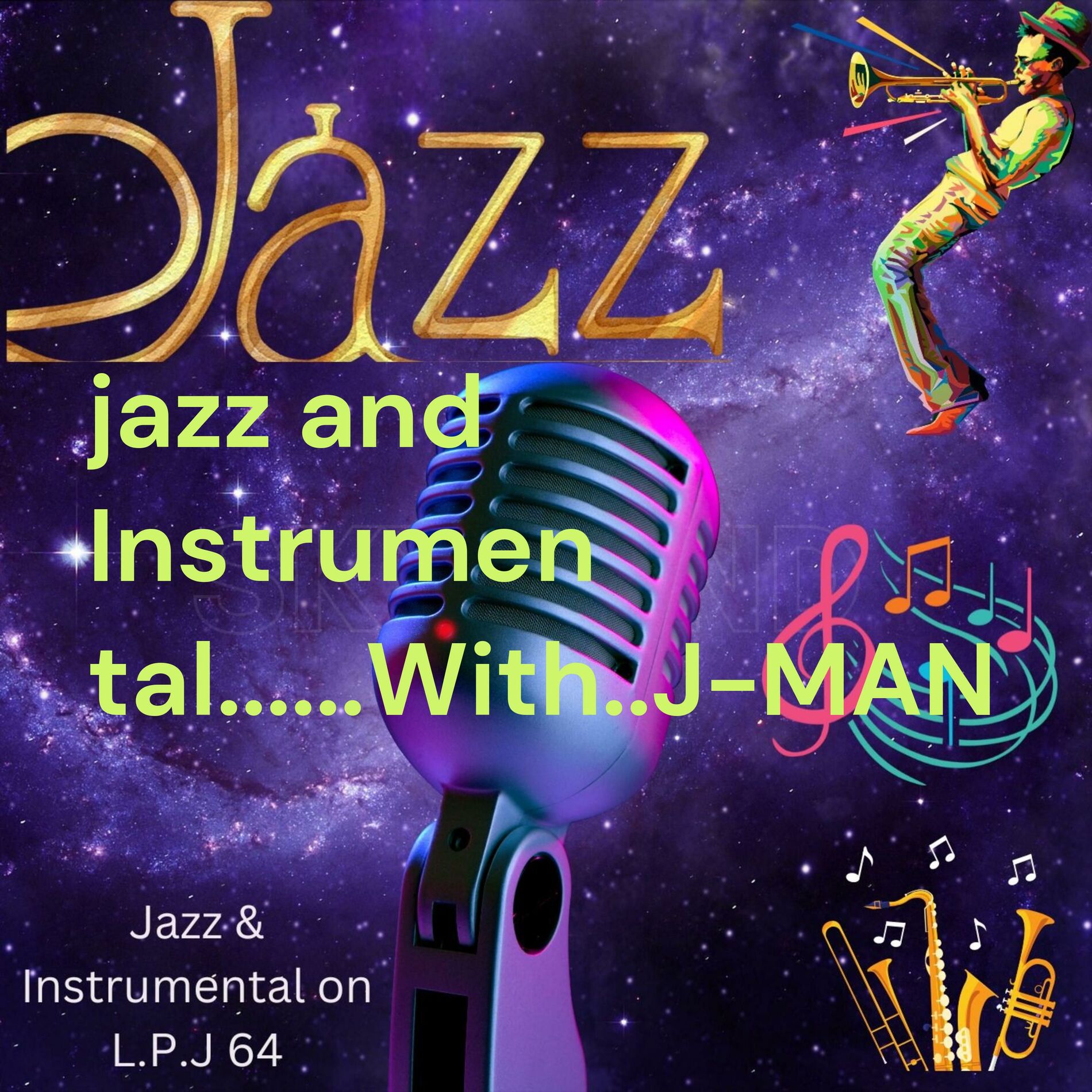Show cover of jazz and Instrumental......With..J-MAN
