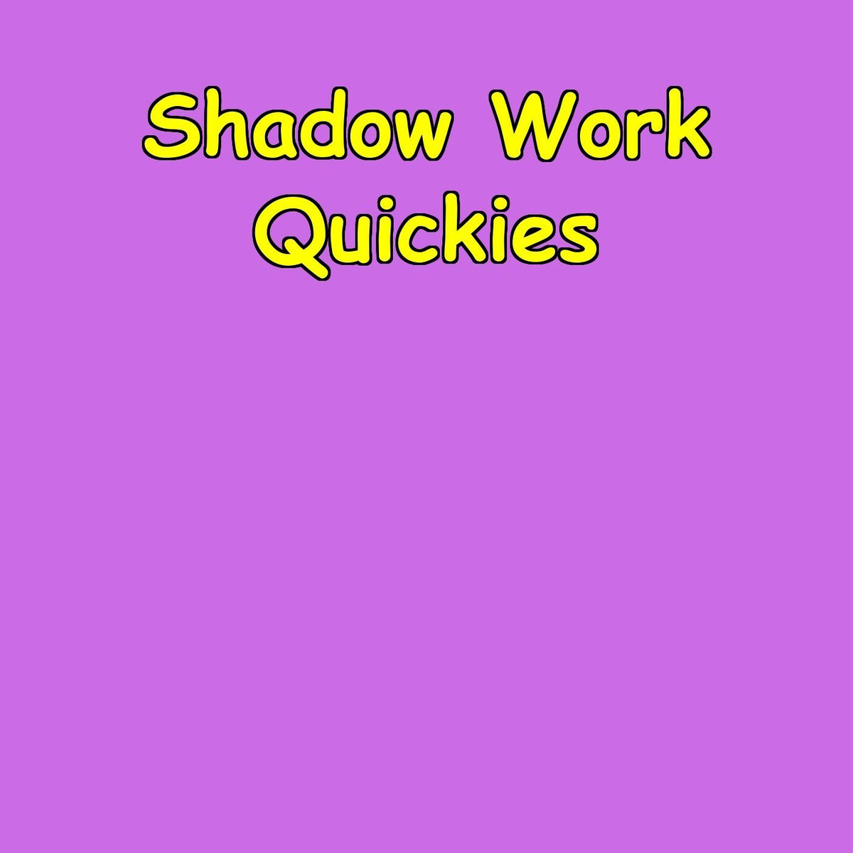 Show cover of Shadow Work Quickies | 5-Minute Inner Child Healing