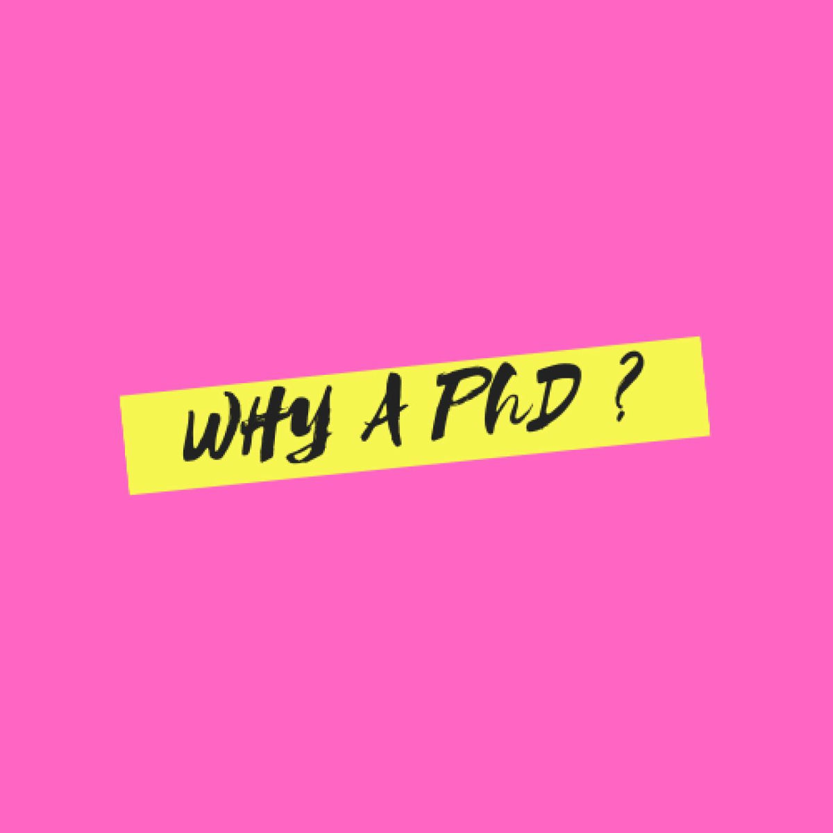 Show cover of Why a PhD ?