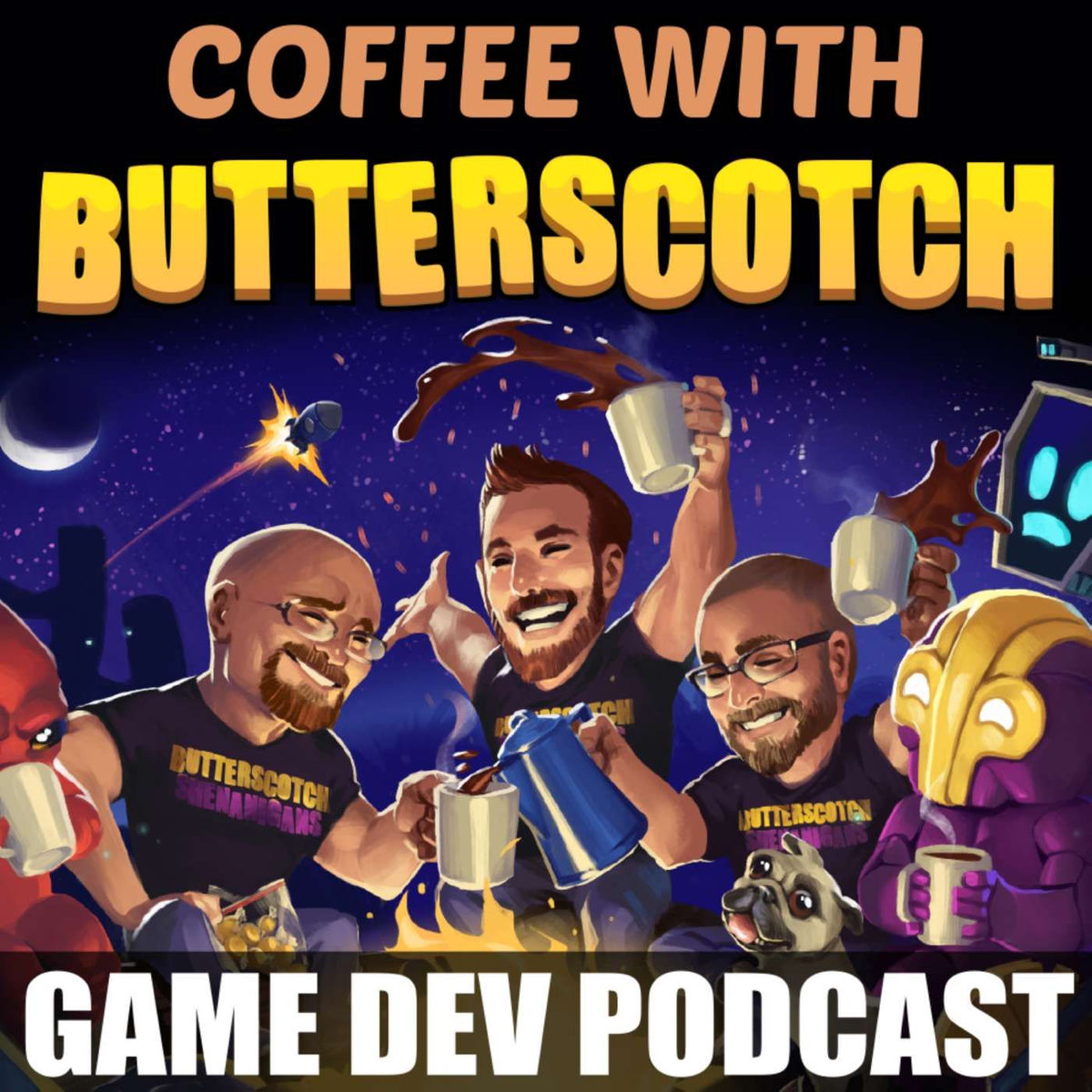 Show cover of Game Dev Podcast | Coffee with Butterscotch