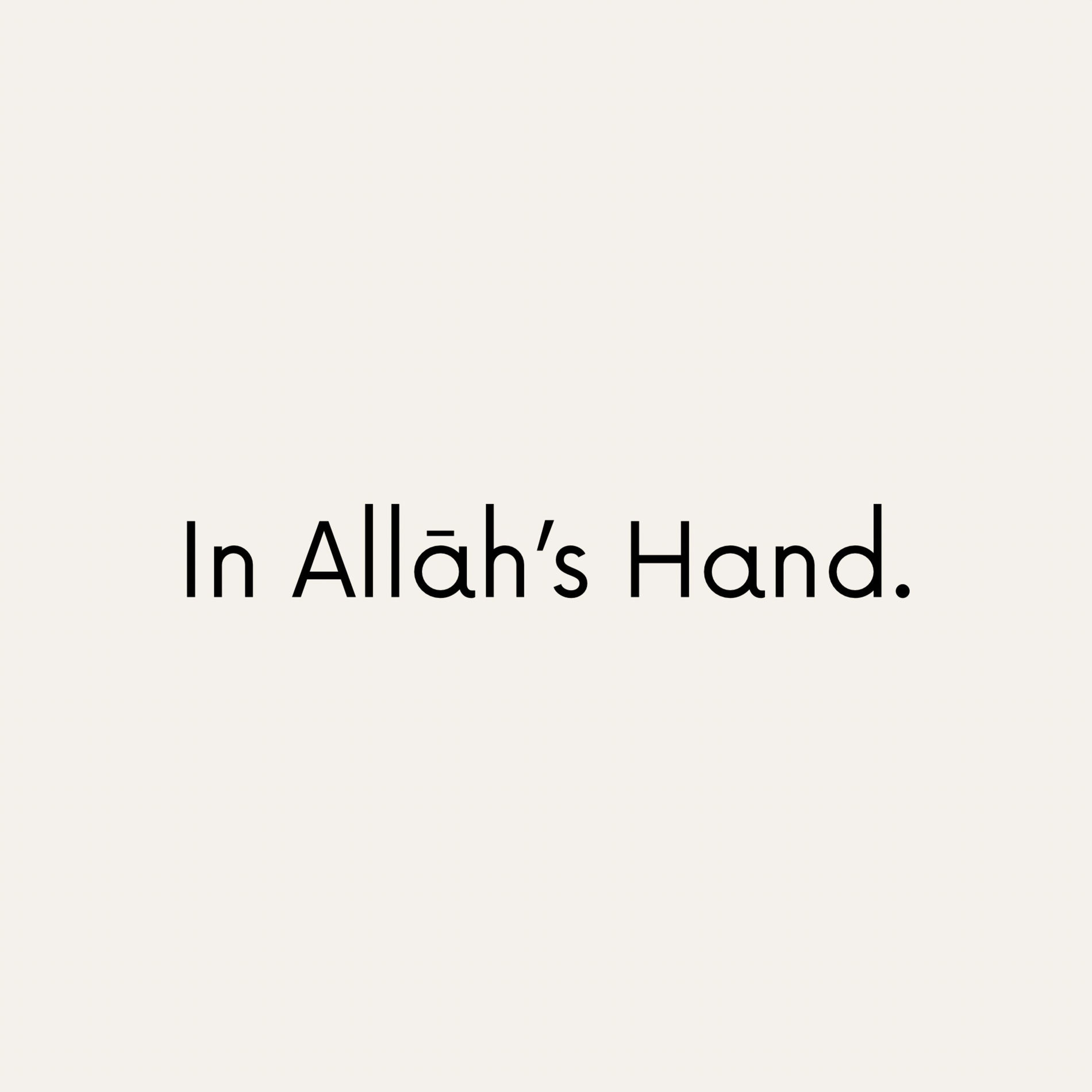 Show cover of In Allāh’s Hands