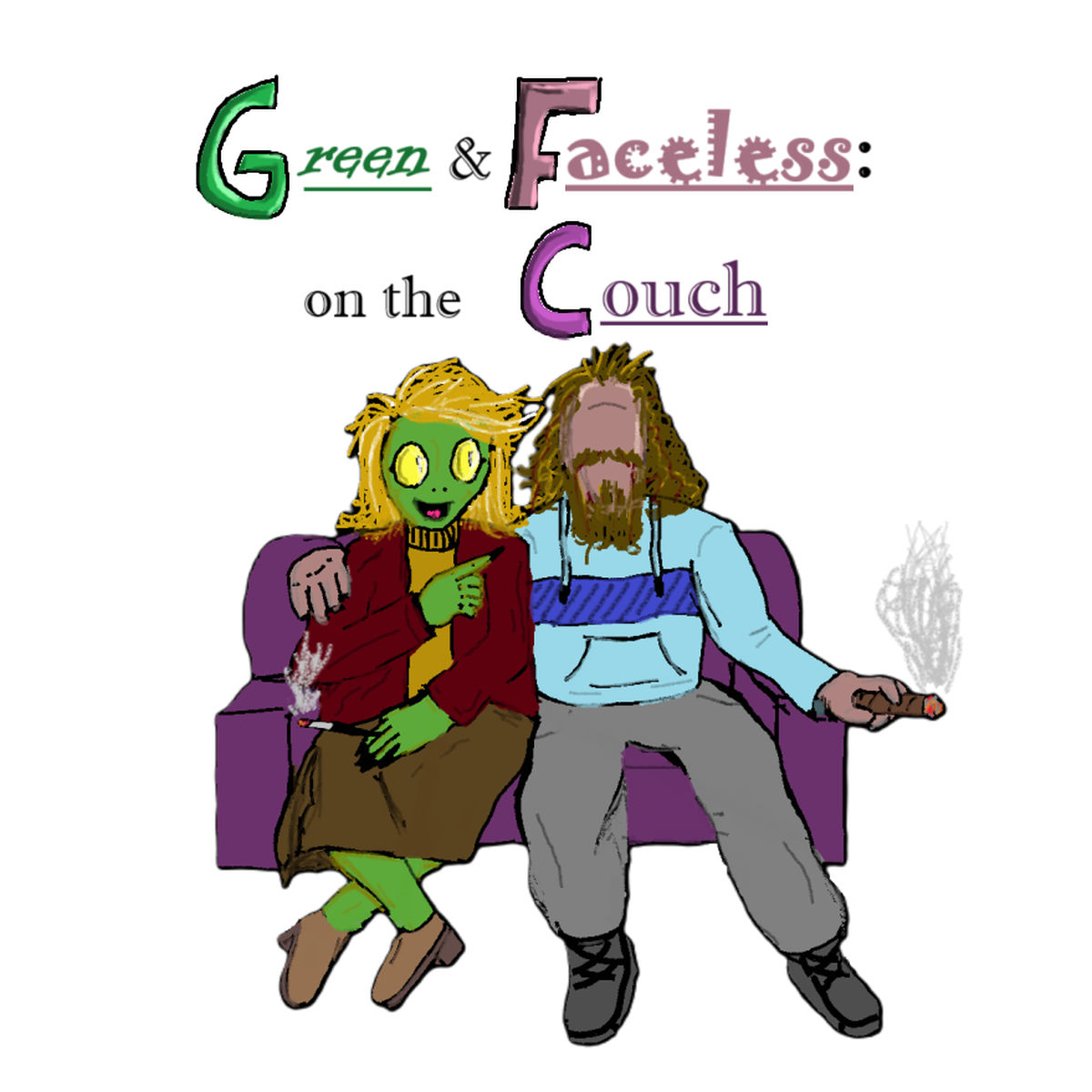 Show cover of Green & Faceless: on the Couch