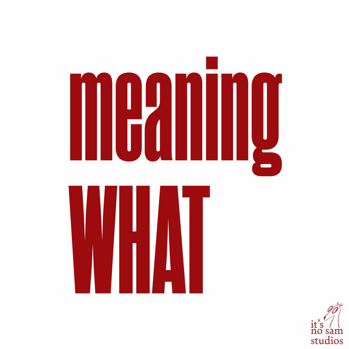 Show cover of Meaning What