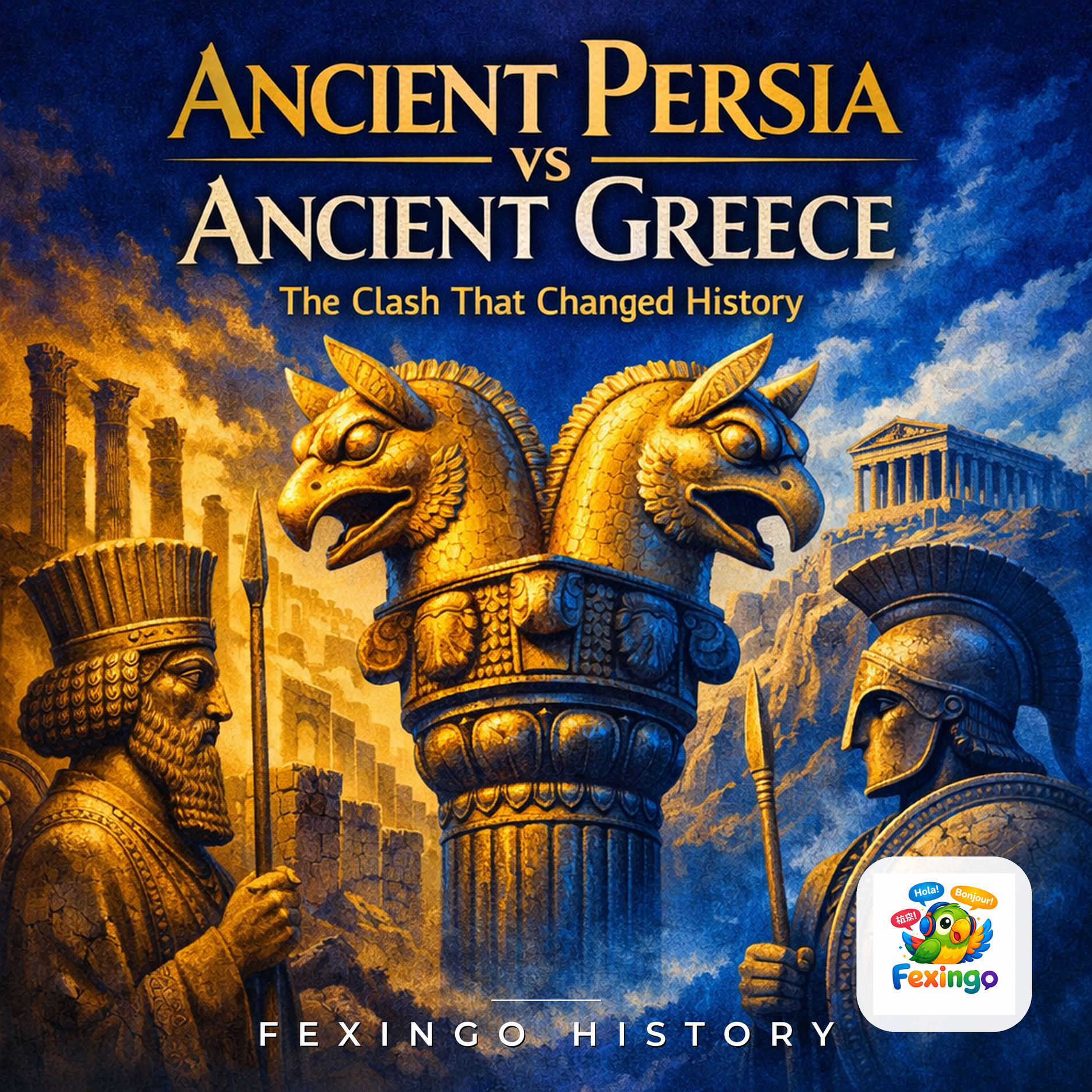 Show cover of Ancient Persia vs Ancient Greece: The Clash That Changed History — Fexingo History