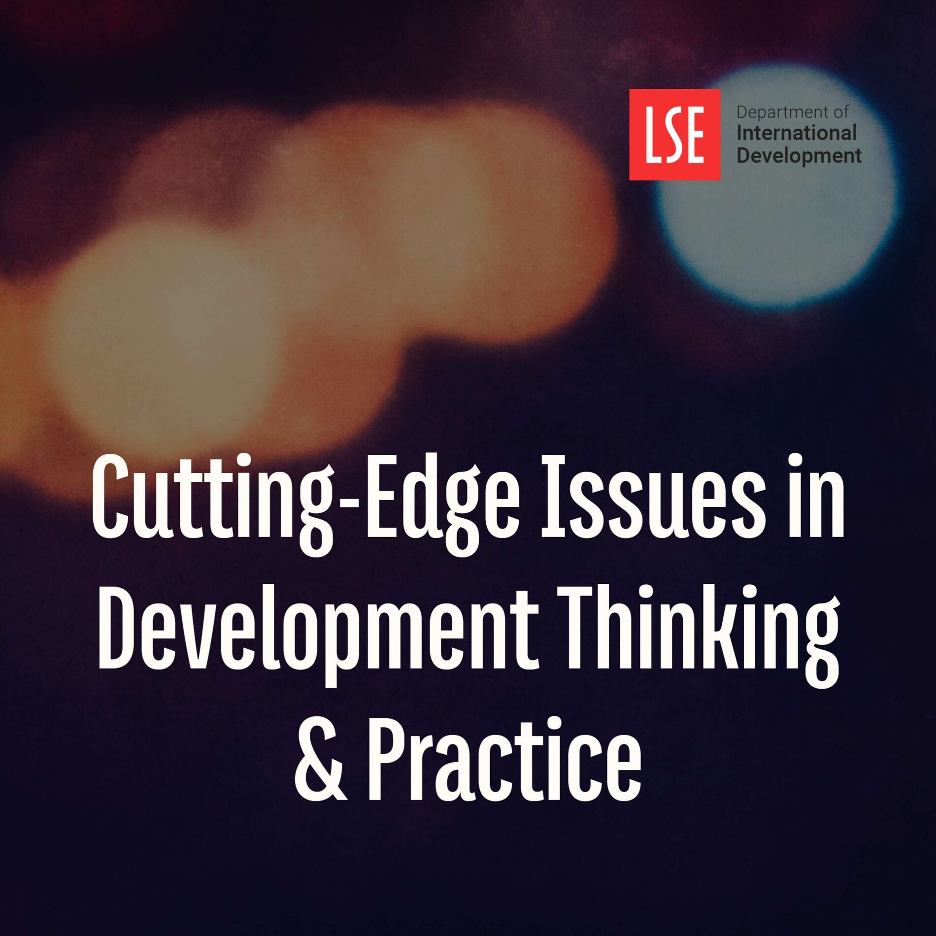 Show cover of Cutting Edge Issues in Development Thinking & Practice