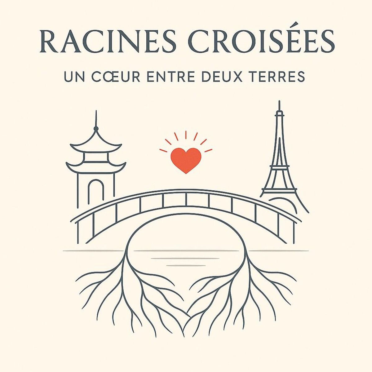 Show cover of Racines croisées - un cœur entre deux terres