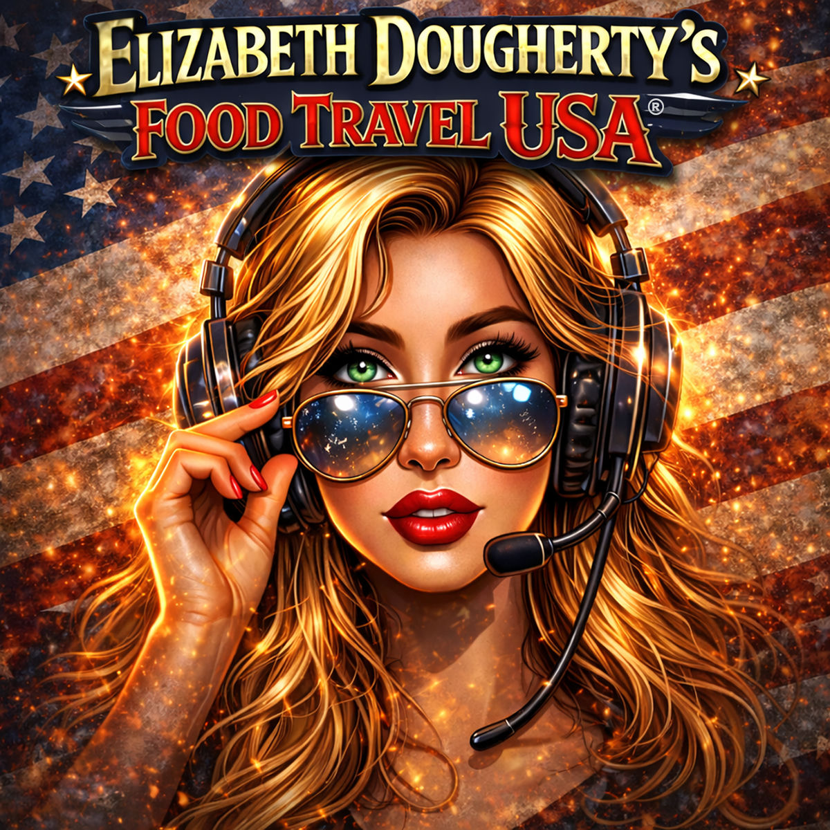 Show cover of FoodTravelUSA with Elizabeth Dougherty