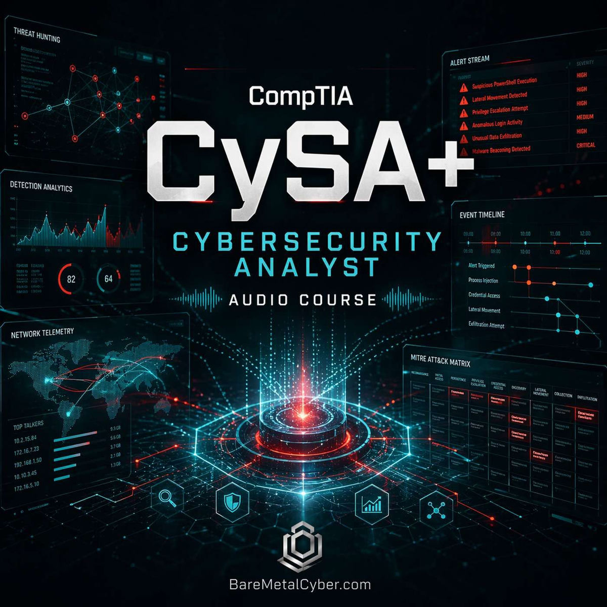 Show cover of Certified - CompTIA CYSA+ Audio Course