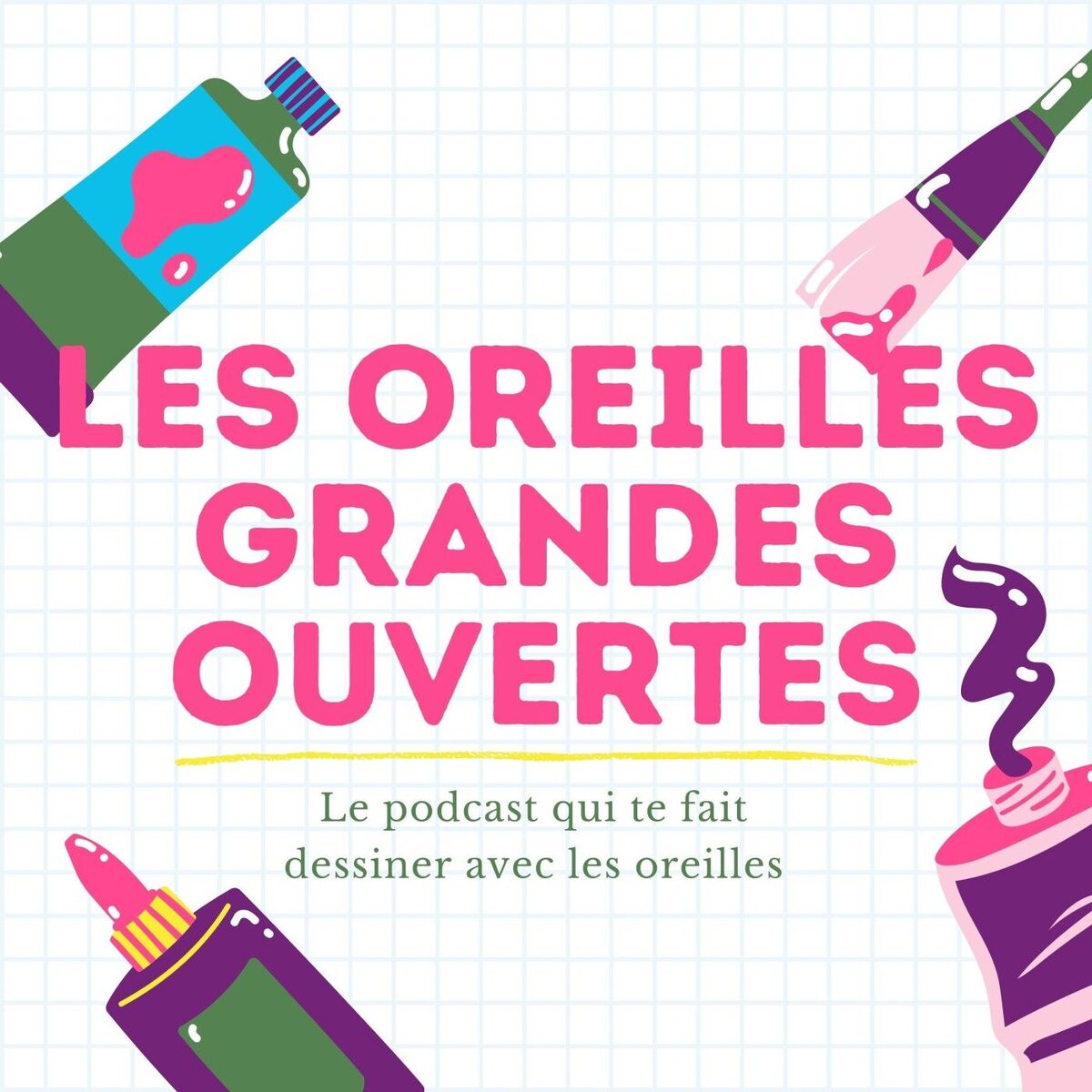 Show cover of Les Oreilles Grandes Ouvertes : le podcast qui te fait dessiner avec les oreilles