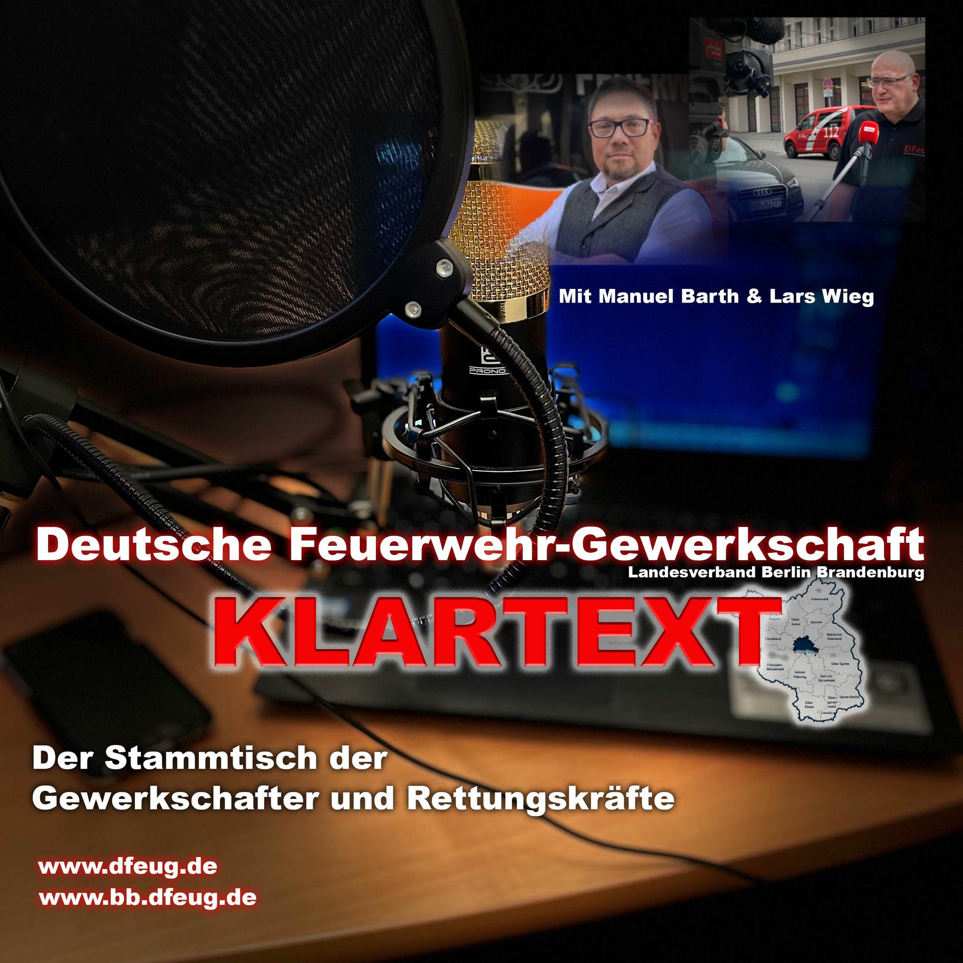 Show cover of KLARTEXT - DFeuG Berlin Brandenburg - Gewerkschaft für Feuerwehr und Rettungsdienste