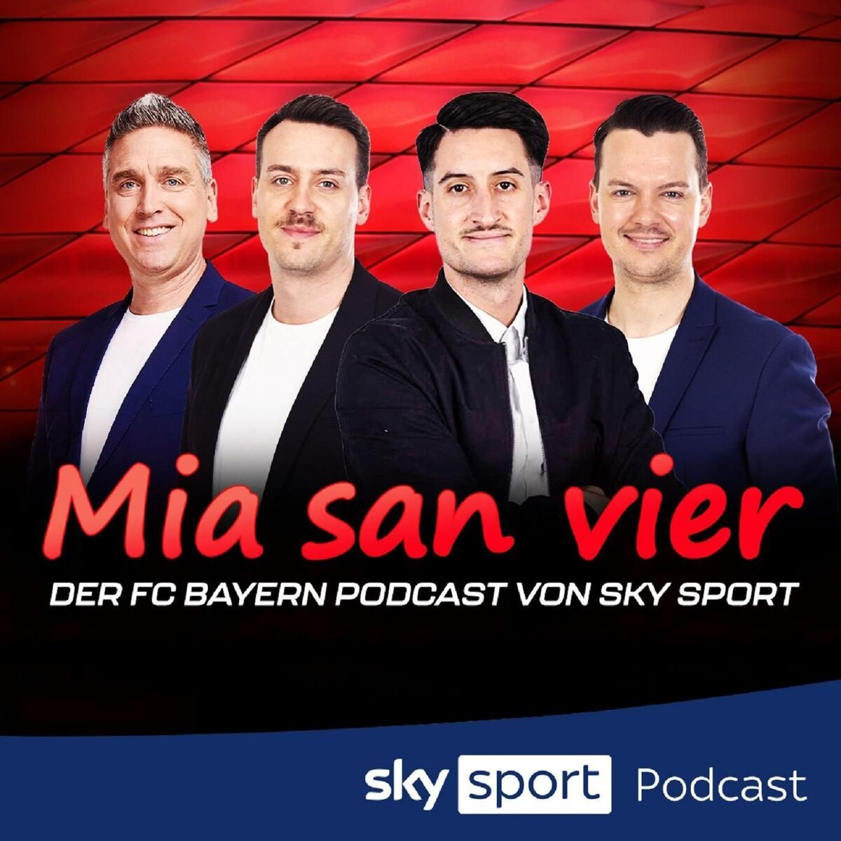 Show cover of Mia san vier - der FC Bayern Podcast von Sky Sport