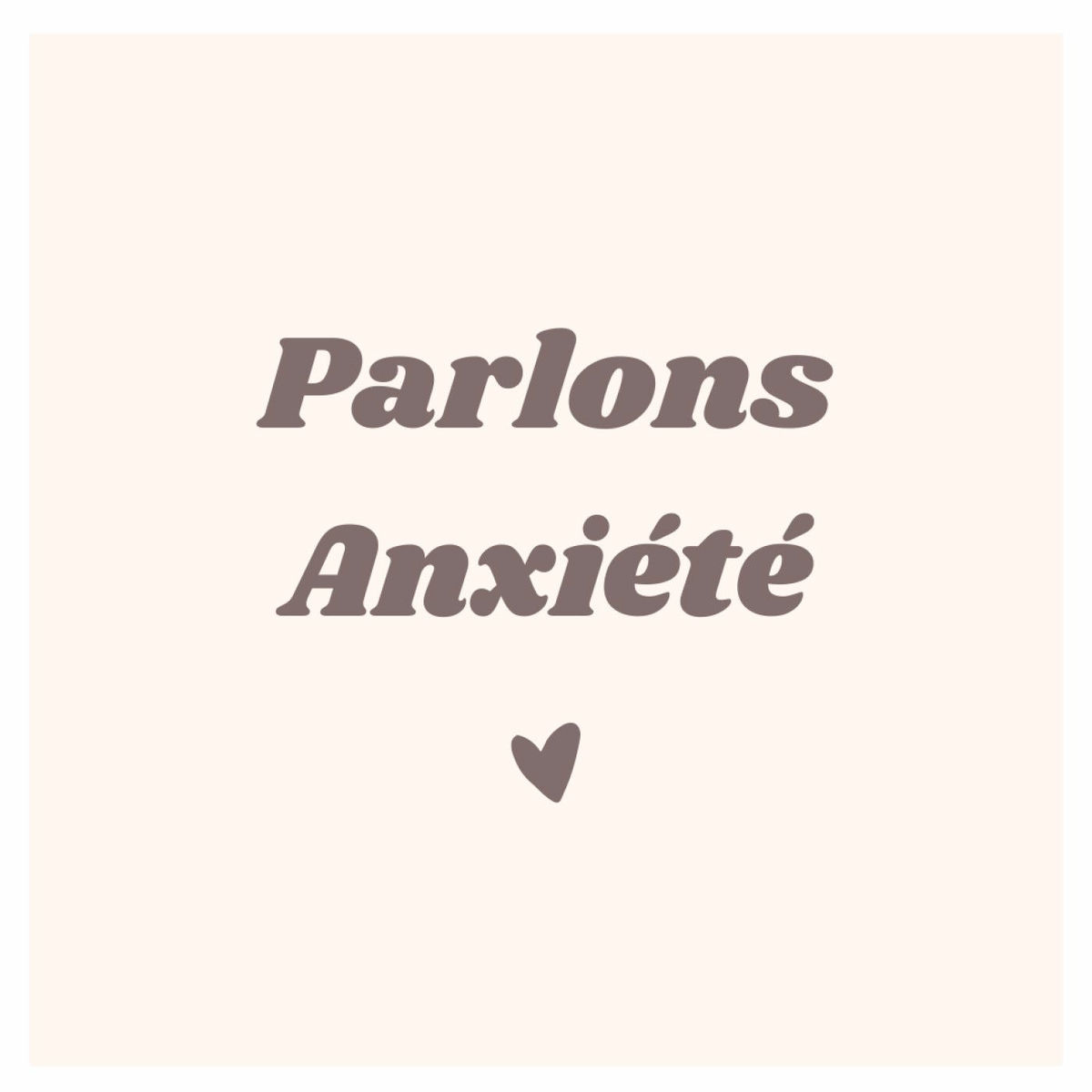 Show cover of Parlons anxiété