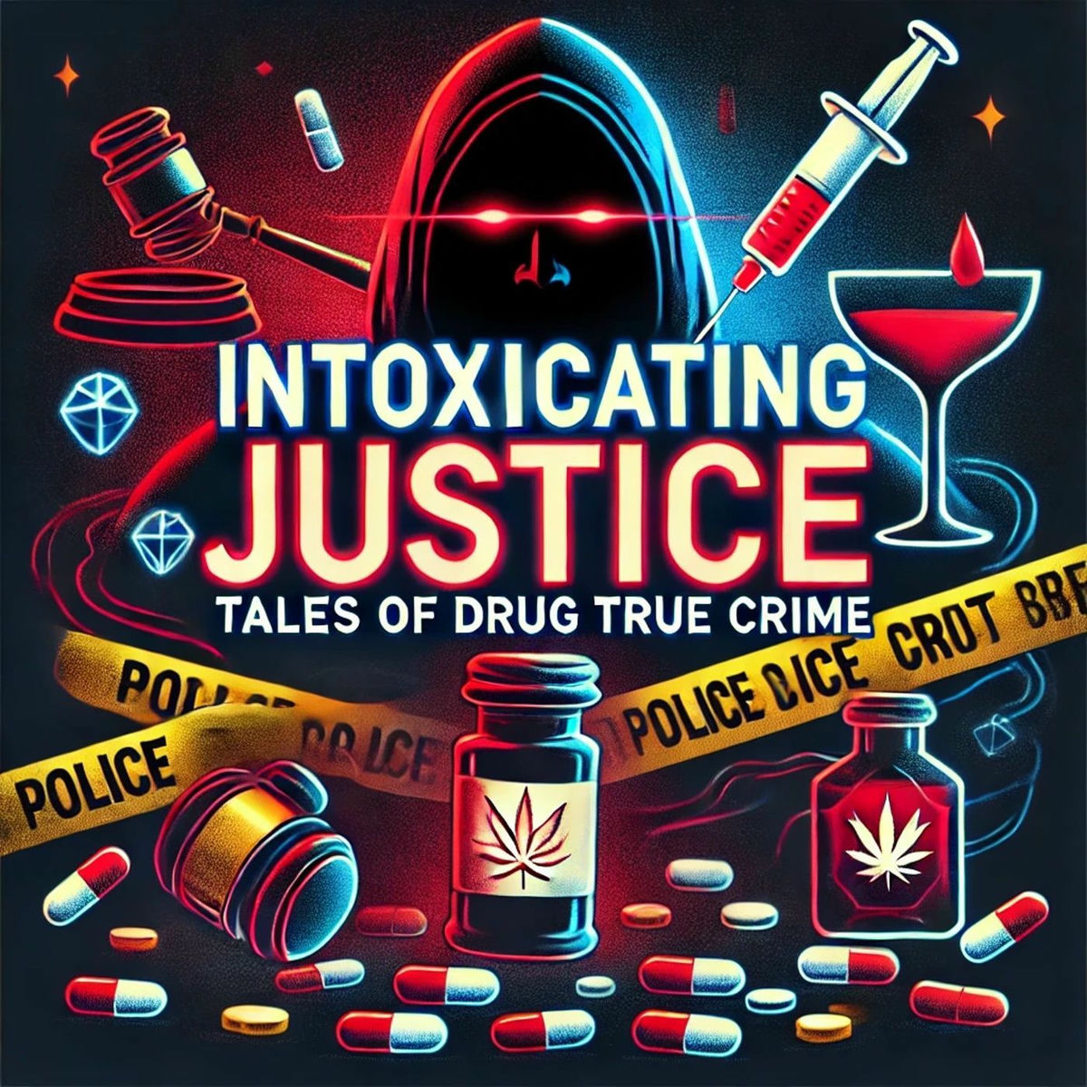 Show cover of Intoxicating Justice: Drug True Crime Stories