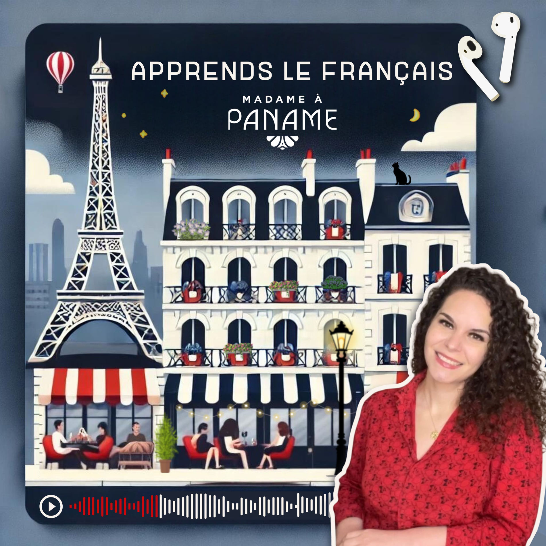 Show cover of Apprends le français avec Madame à Paname (French)