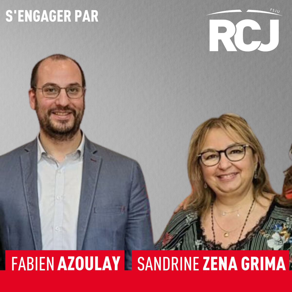 Show cover of S’engager, le magazine de l’Action sociale du FSJU – Sandrine Zena et Fabien Azoulay