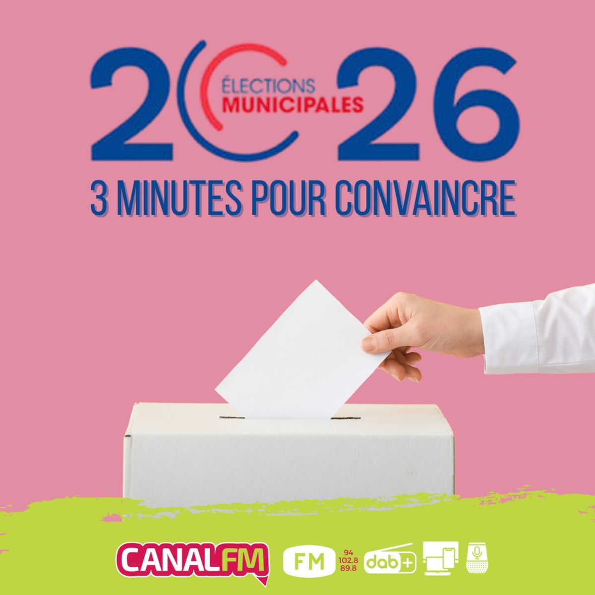 Show cover of Elections Municipales 2026 - 3 Minutes pour Convaincre