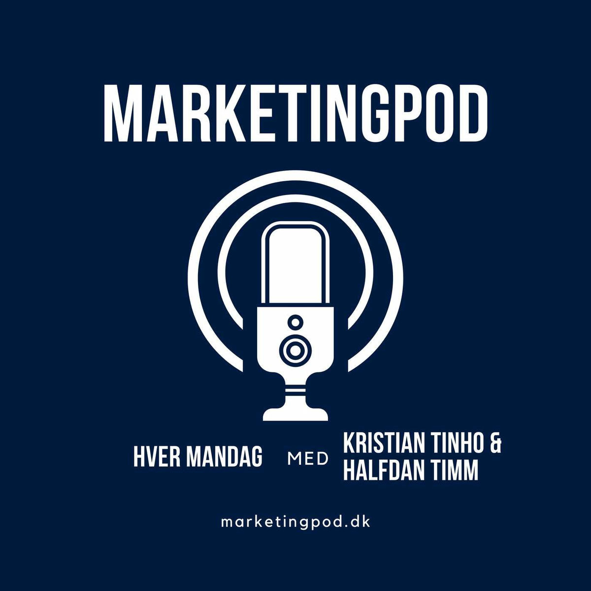 Show cover of Marketingpod.dk med Halfdan Timm & Kristian Tinho