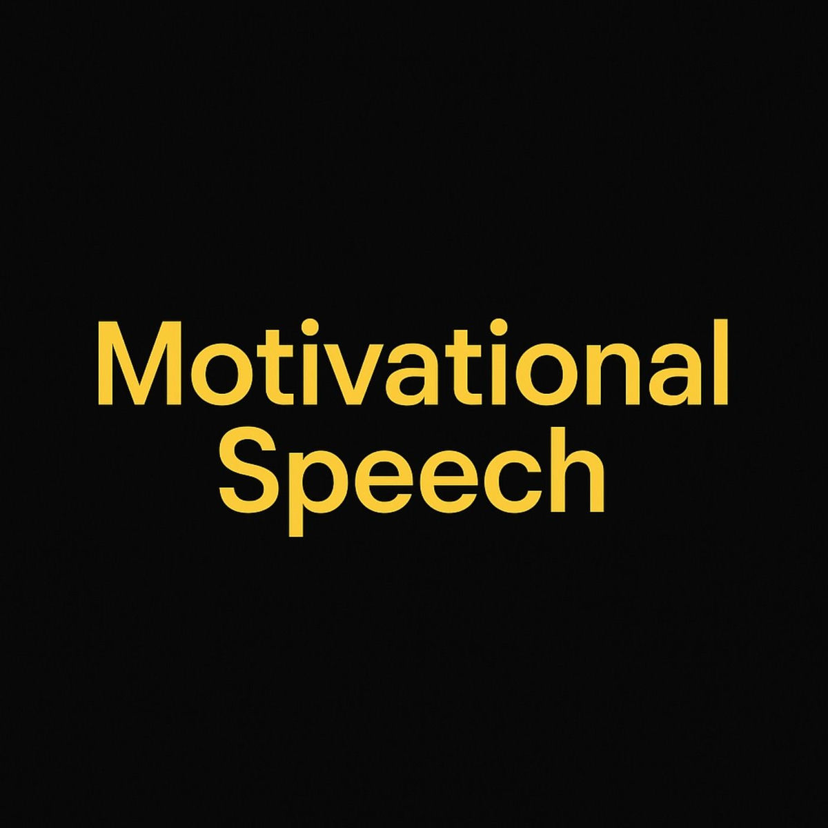 Show cover of Motivational Speech