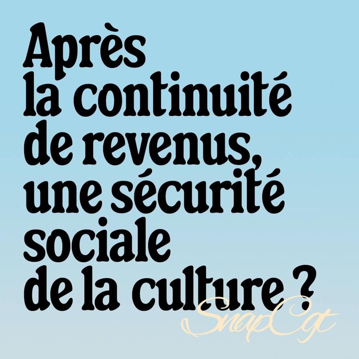 Show cover of Après la continuité de revenus, une Sécurité sociale de la culture ?