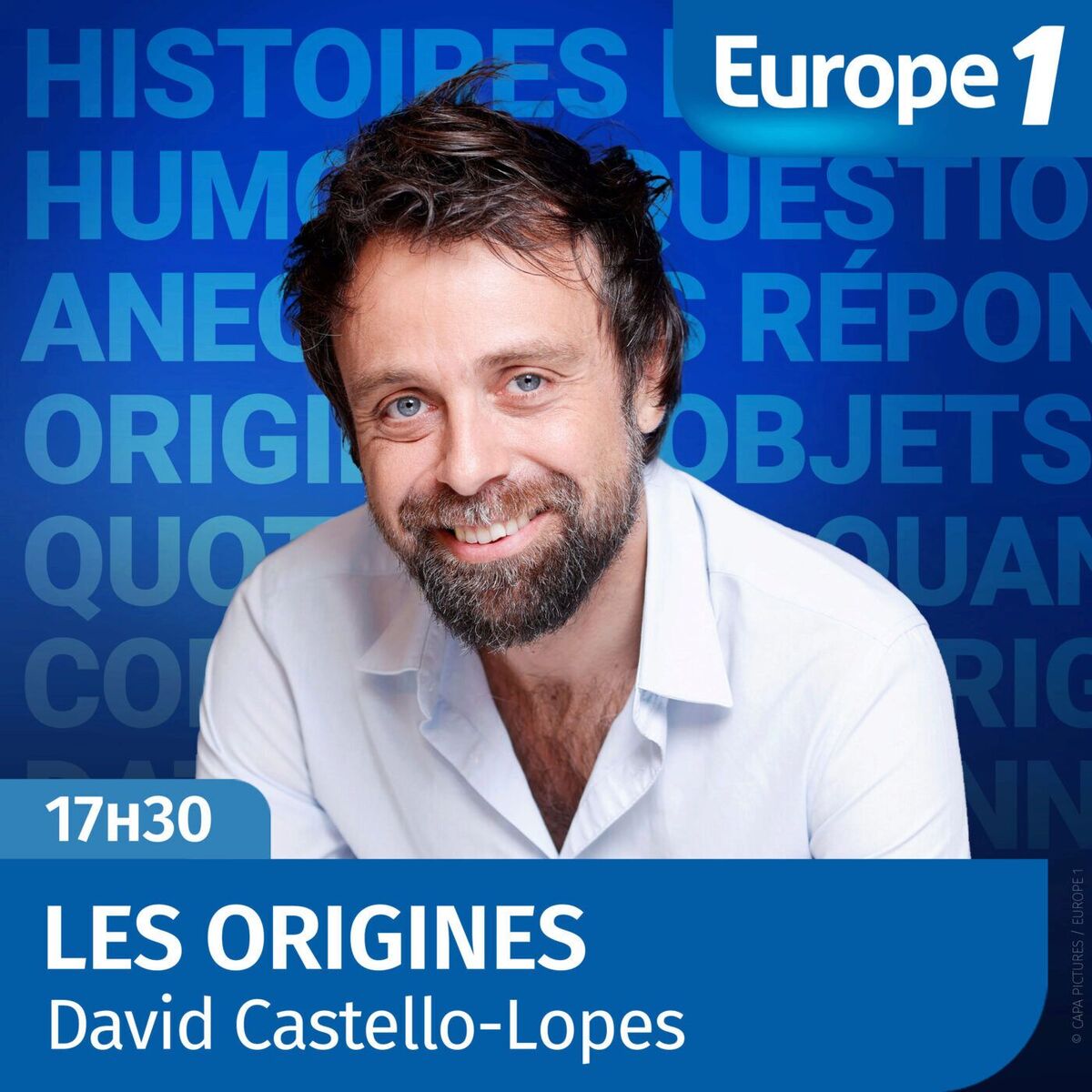 Show cover of Les origines, la chronique histoire et humour de David Castello-Lopes