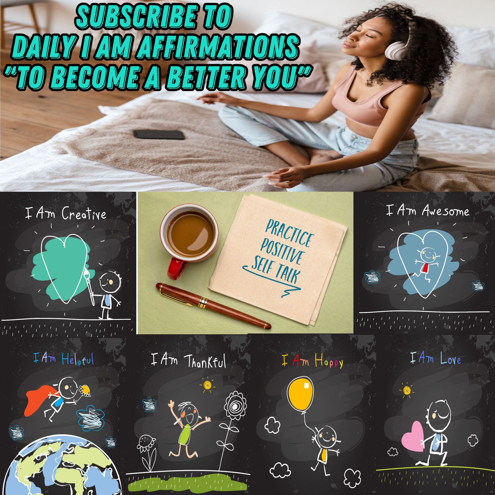 Show cover of Spoken Wordplay Podcast- Daily I Am Affirmations with Relaxing Meditation Music